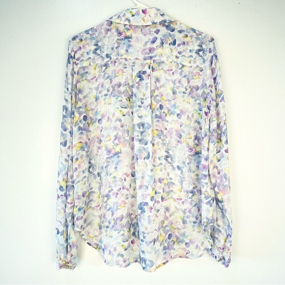 Bella Dahl Cream Button Down Notched Collar Top - Picture 4 of 4